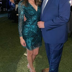 Sexy short sequence dress